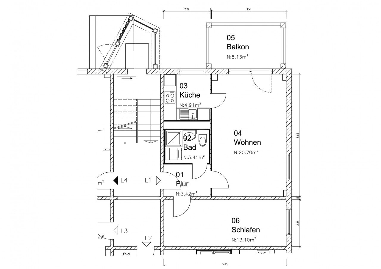 Wohnung zur Miete 297 € 2 Zimmer 47,5 m²<br/>Wohnfläche 2.<br/>Geschoss 15.06.2025<br/>Verfügbarkeit Bruno-Beye-Ring 47 Sternbogen Magdeburg 39130