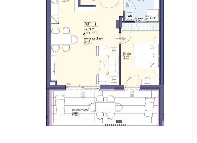Wohnung zum Kauf - Erstbezug 378.000 € 2 Zimmer 62,7 m² 1. Geschoss frei ab 31.12.2027 Lind Villach 9500