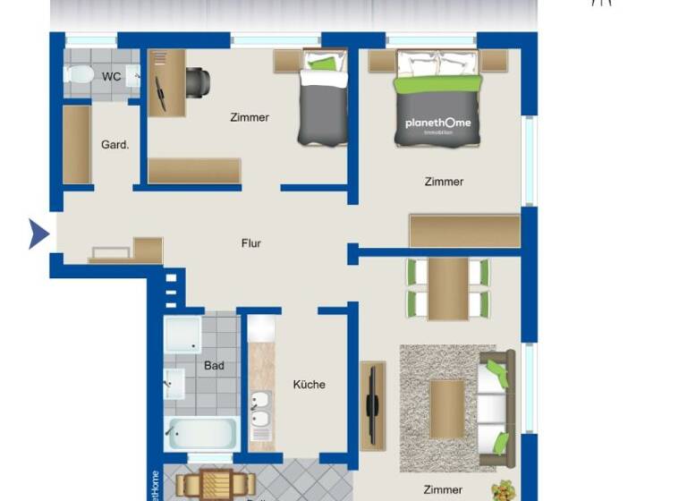 Wohnung zum Kauf 199.000 € 3 Zimmer 81,4 m² Murrhardt 71540