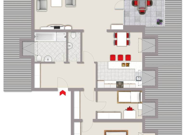 Wohnung zum Kauf 218.000 € 3 Zimmer 93 m²<br/>Wohnfläche Dachgeschoss<br/>Geschoss Telgte Telgte 48291