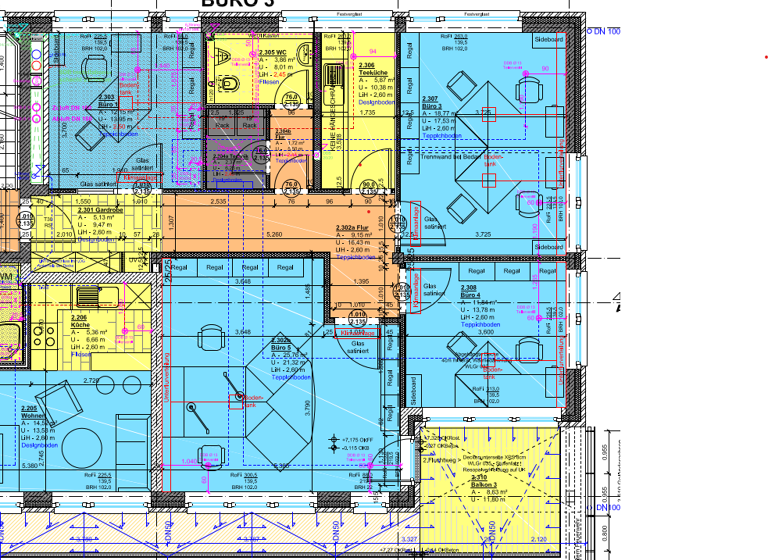 Bürofläche zur Miete 1.450 € 4 Zimmer 102 m² Bürofläche Schützenplatz Lüneburg 21337