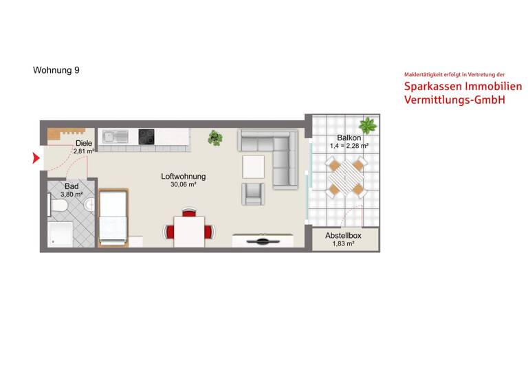 Studio zum Kauf provisionsfrei 198.500 € 1 Zimmer 40,8 m² Emtmannsberg 95517