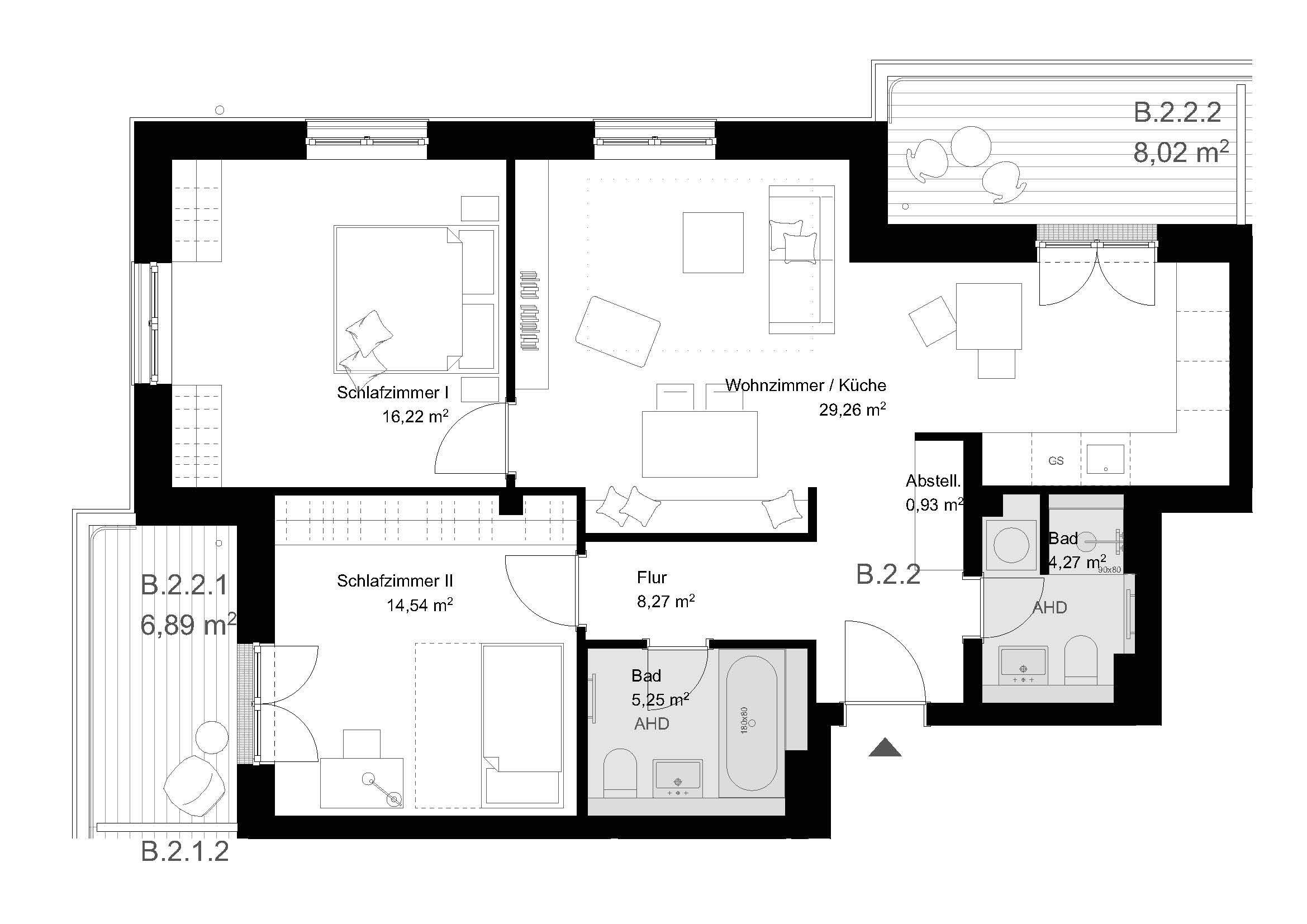 Wohnung zum Kauf provisionsfrei 569.000 € 3 Zimmer 86,2 m²<br/>Wohnfläche 2.<br/>Geschoss Pölnitzweg 67 Buch Berlin 13125