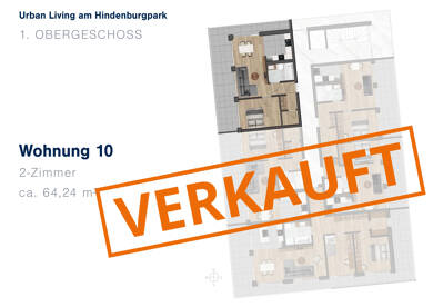 Wohnung zum Kauf - Neubau 427.560 € 2 Zimmer 64,2 m² 1. Geschoss Schubertstr. 2 Ingolstadt Ingolstadt 85057