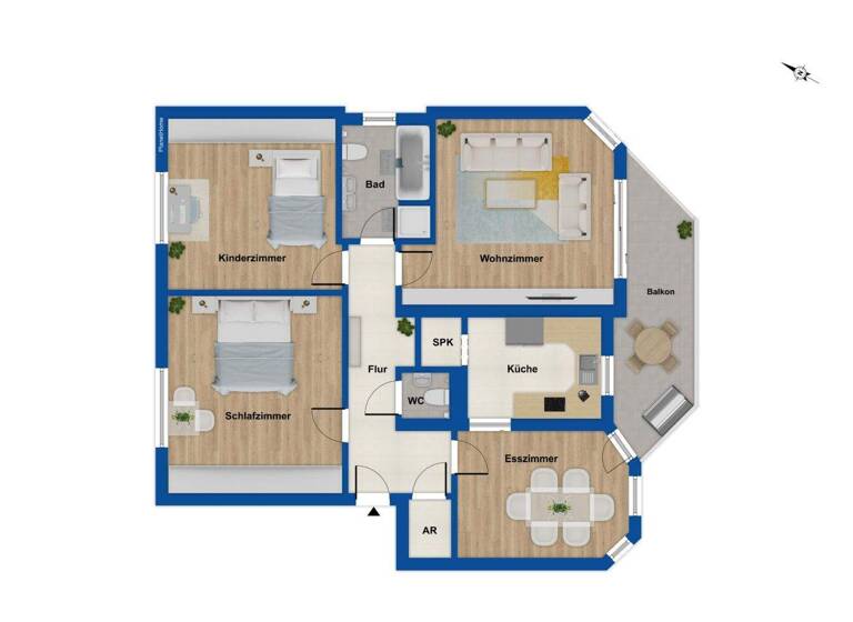 Wohnung zum Kauf 215.000 € 4 Zimmer 97 m² Gondelsheim 75053