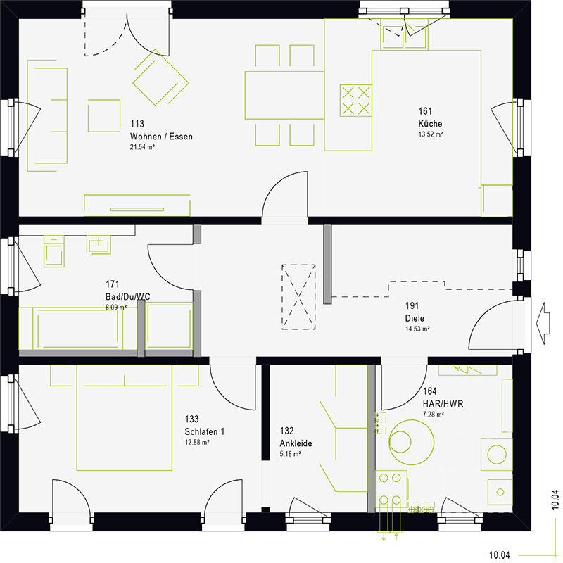 Einfamilienhaus zum Kauf provisionsfrei 239.950 € 2 Zimmer 78 m²<br/>Wohnfläche Trebnitzer Kreuz Gera 07552