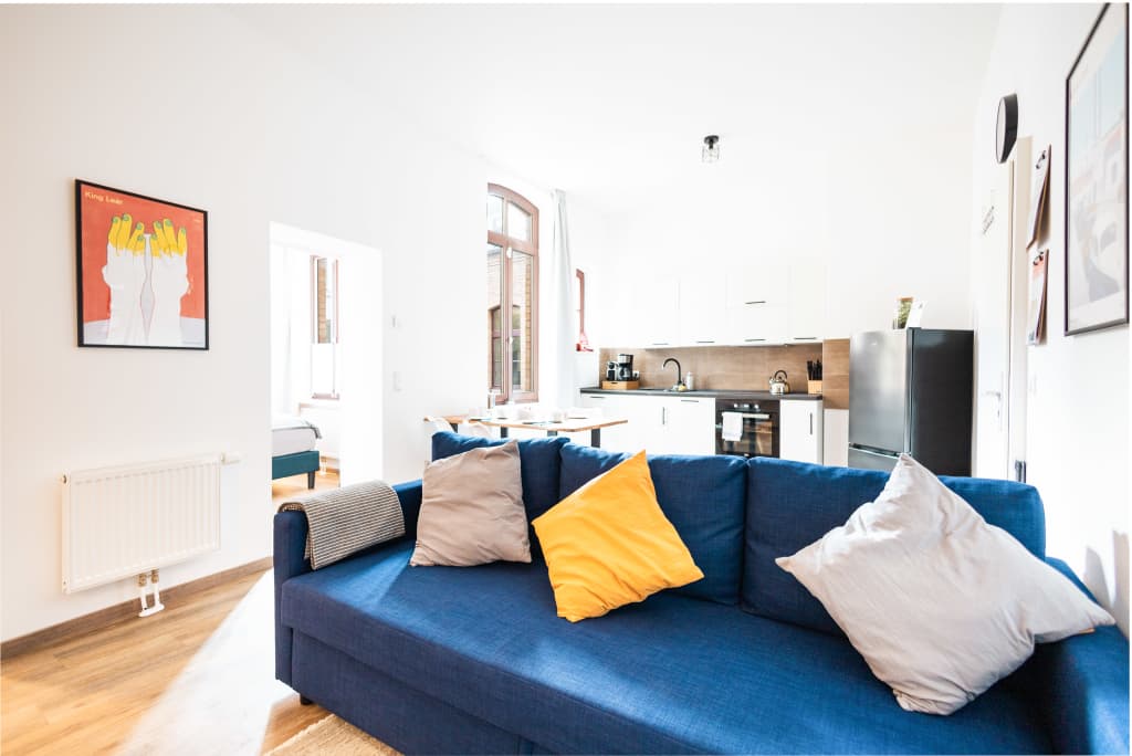 Wohnung zur Miete Wohnen auf Zeit 1.435 € 2 Zimmer 35 m²<br/>Wohnfläche 10.01.2025<br/>Verfügbarkeit Große Ulrichstraße Altstadt Halle (Saale) 06108