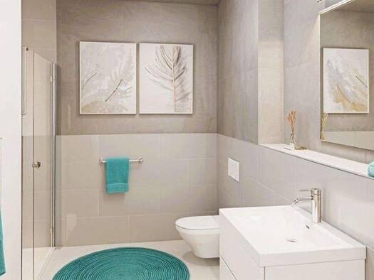 Terrassenwohnung zum Kauf - Erstbezug provisionsfrei 452.270 € 2 Zimmer 45 m² EG Dreikönigstraße 1,3 Innenstadt Erlangen 91054