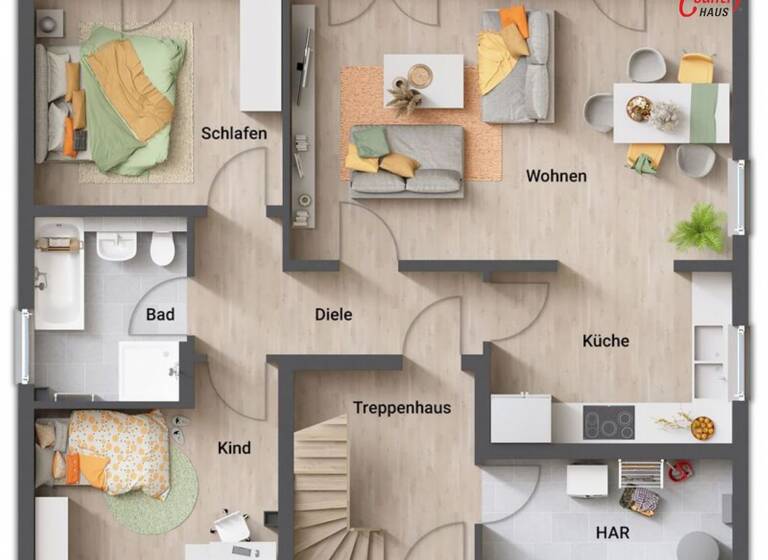 Einfamilienhaus zum Kauf provisionsfrei 488.030 € 5 Zimmer 148 m²<br/>Wohnfläche 595 m²<br/>Grundstück Boren 24392