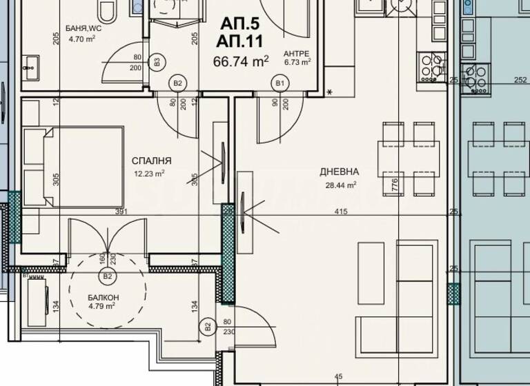 Studio zum Kauf 163.966 € 2 Zimmer 74,5 m² Sofia