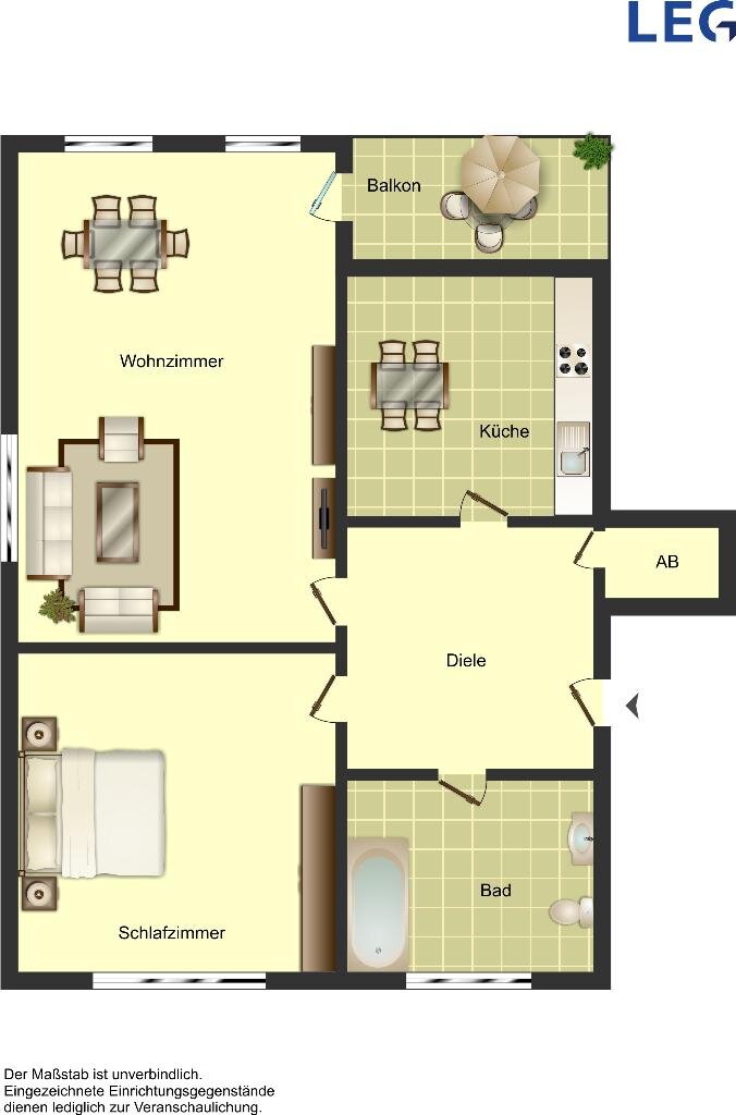 Wohnung zur Miete 499 € 2 Zimmer 63,4 m²<br/>Wohnfläche 1.<br/>Geschoss 01.03.2025<br/>Verfügbarkeit Bachstraße 21 Statistischer Bezirk 52 Hamm 59077