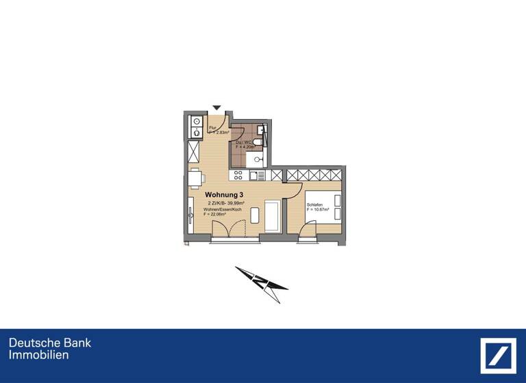 Wohnung zum Kauf 187.500 € 2 Zimmer 40 m²<br/>Wohnfläche ab sofort<br/>Verfügbarkeit Gensingen 55457