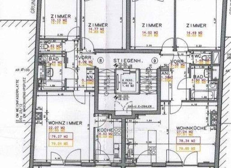 Wohnung zum Kauf 420.000 € 3 Zimmer 67,3 m² 5. Geschoss frei ab sofort Felbigergasse Wien(Stadt) 1140