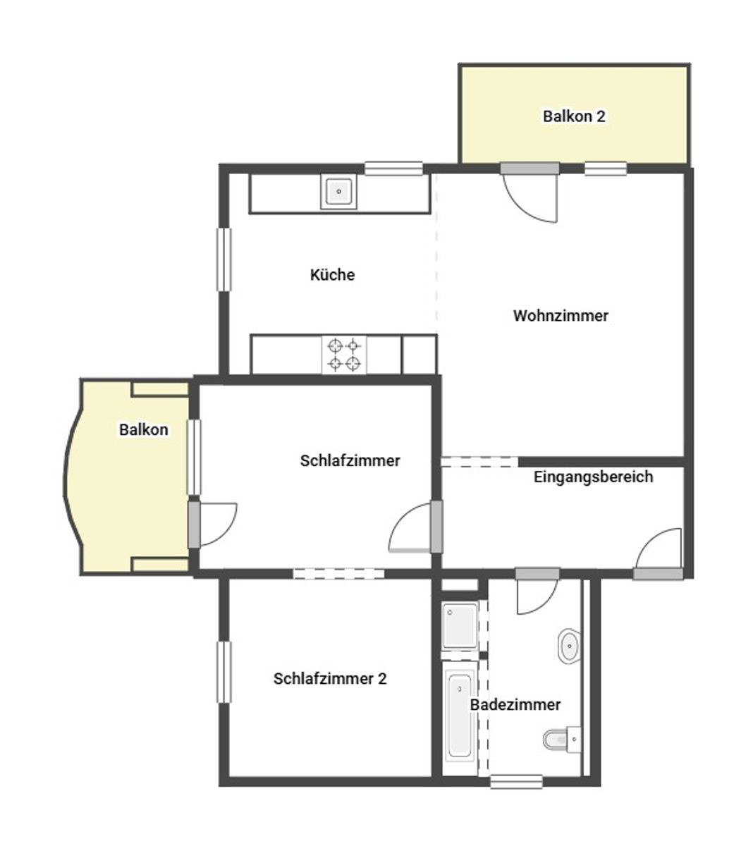 Wohnung zum Kauf 225.000 € 2,5 Zimmer 64,7 m²<br/>Wohnfläche 2.<br/>Geschoss Damm Aschaffenburg 63741