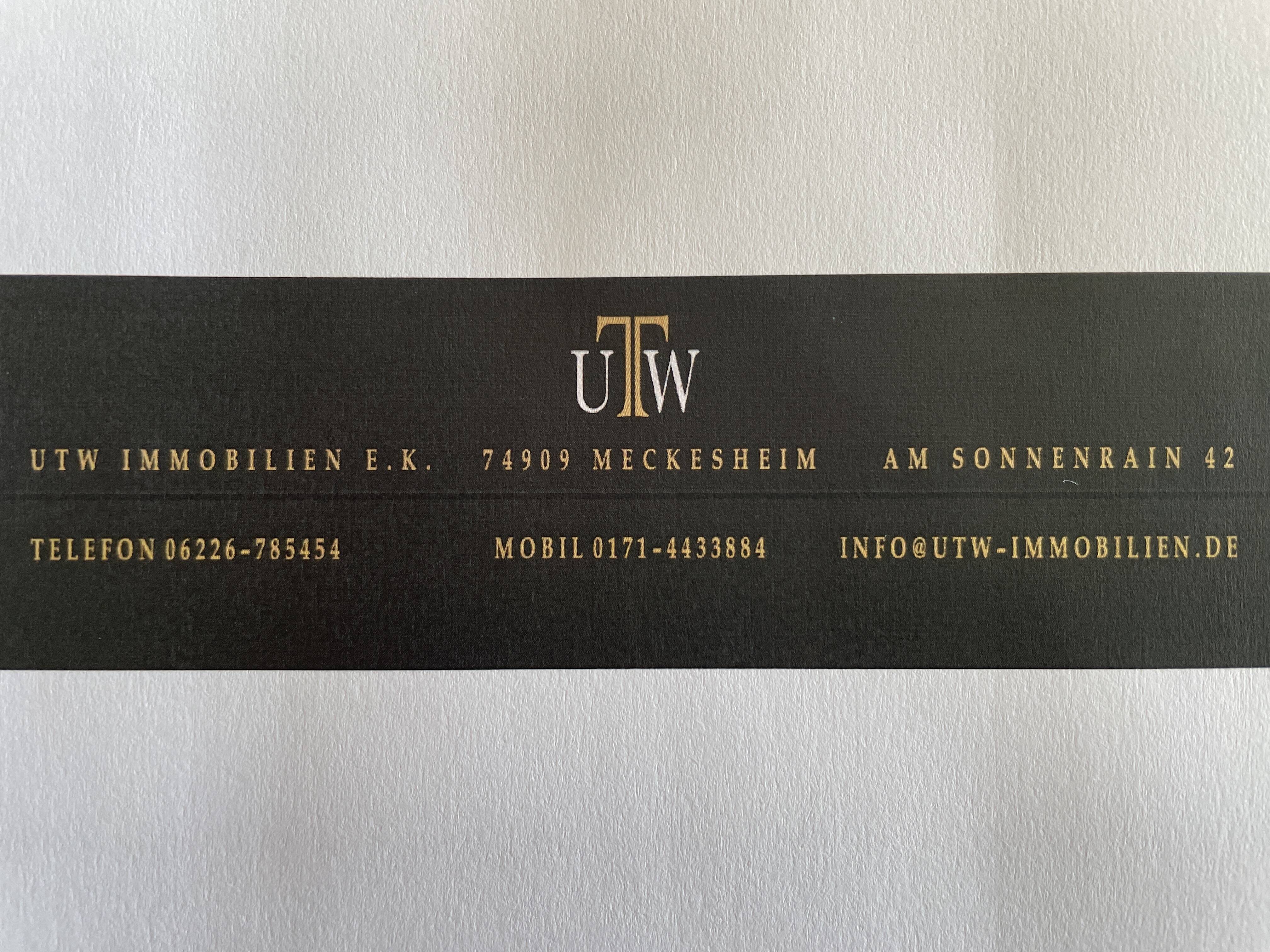 UTW Immobilien e.K.  Inh: Uwe Wichmann