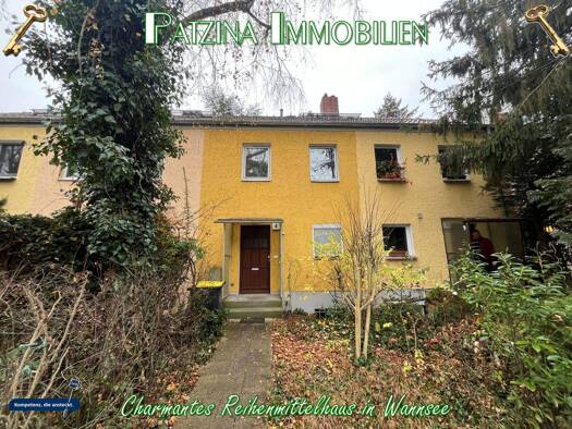 Reihenmittelhaus zum Kauf 499.000 € 3 Zimmer 82,5 m² 257,3 m² Grundstück frei ab sofort Wannsee Berlin 14109