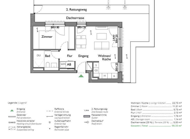Wohnung zum Kauf - Erstbezug provisionsfrei 275.000 € 2 Zimmer 50,3 m² 3. Geschoss Naunhof 04683