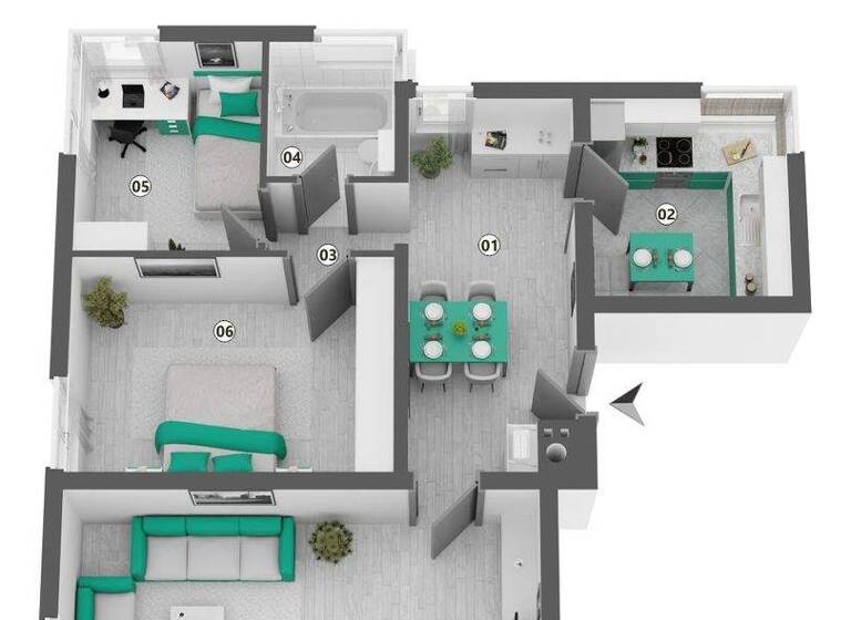 Wohnung zur Miete 850 € 3 Zimmer 69 m² frei ab 01.05.2026 Am Maienbühl 1 Inzlingen 79594