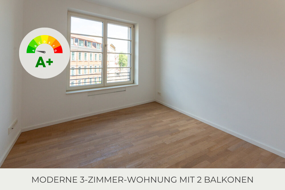 Wohnung zur Miete 1.505 € 3 Zimmer 102 m²<br/>Wohnfläche 3.<br/>Geschoss Cunnersdorfer Straße 2 Sellerhausen-Stünz Leipzig 04318