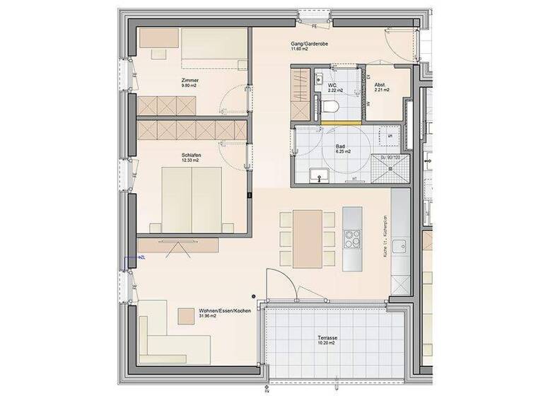 Wohnung zum Kauf - Erstbezug provisionsfrei 549.000 € 3 Zimmer 76,4 m² EG Lorettoweg 11, 13 und 13a Lustenau 6890