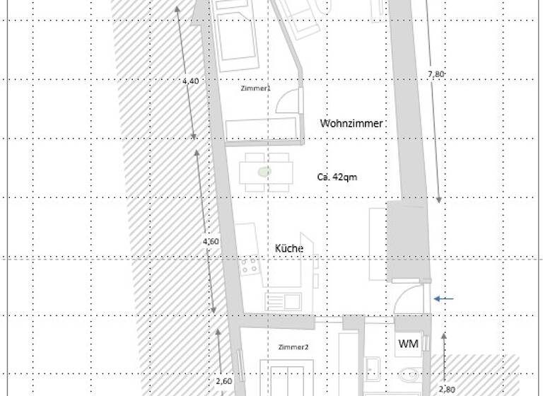 Wohnung zur Miete 750 € 2,5 Zimmer 65 m² Geschoss EG/2 frei ab sofort Linz Linz am Rhein 53545