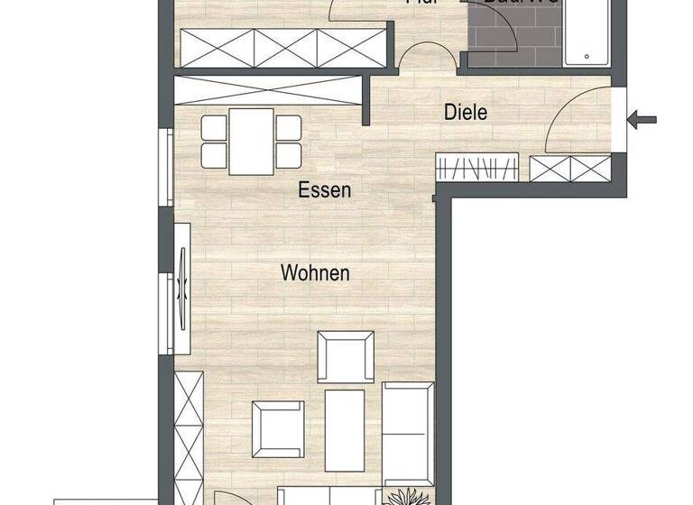 Wohnung zum Kauf 237.000 € 2 Zimmer 63 m² 1. Geschoss Wolfschlugen 72649