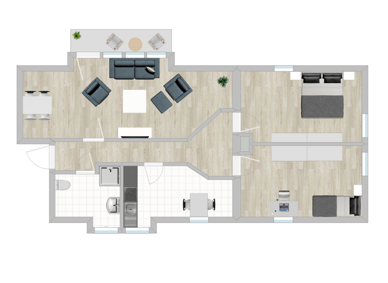 Wohnung zur Miete 600 € 3 Zimmer 65,7 m² frei ab sofort Hahler Weg 34 Stade 21682