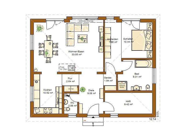 Bungalow zum Kauf provisionsfrei 359.000 € 2 Zimmer 97 m² 498 m² Grundstück Oberkessach Schöntal 74214
