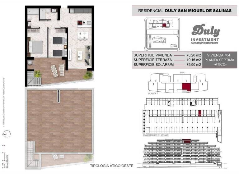 Penthouse zum Kauf provisionsfrei 289.000 € 3 Zimmer 70 m² Avenida Alicante San Miguel De Salinas 03193