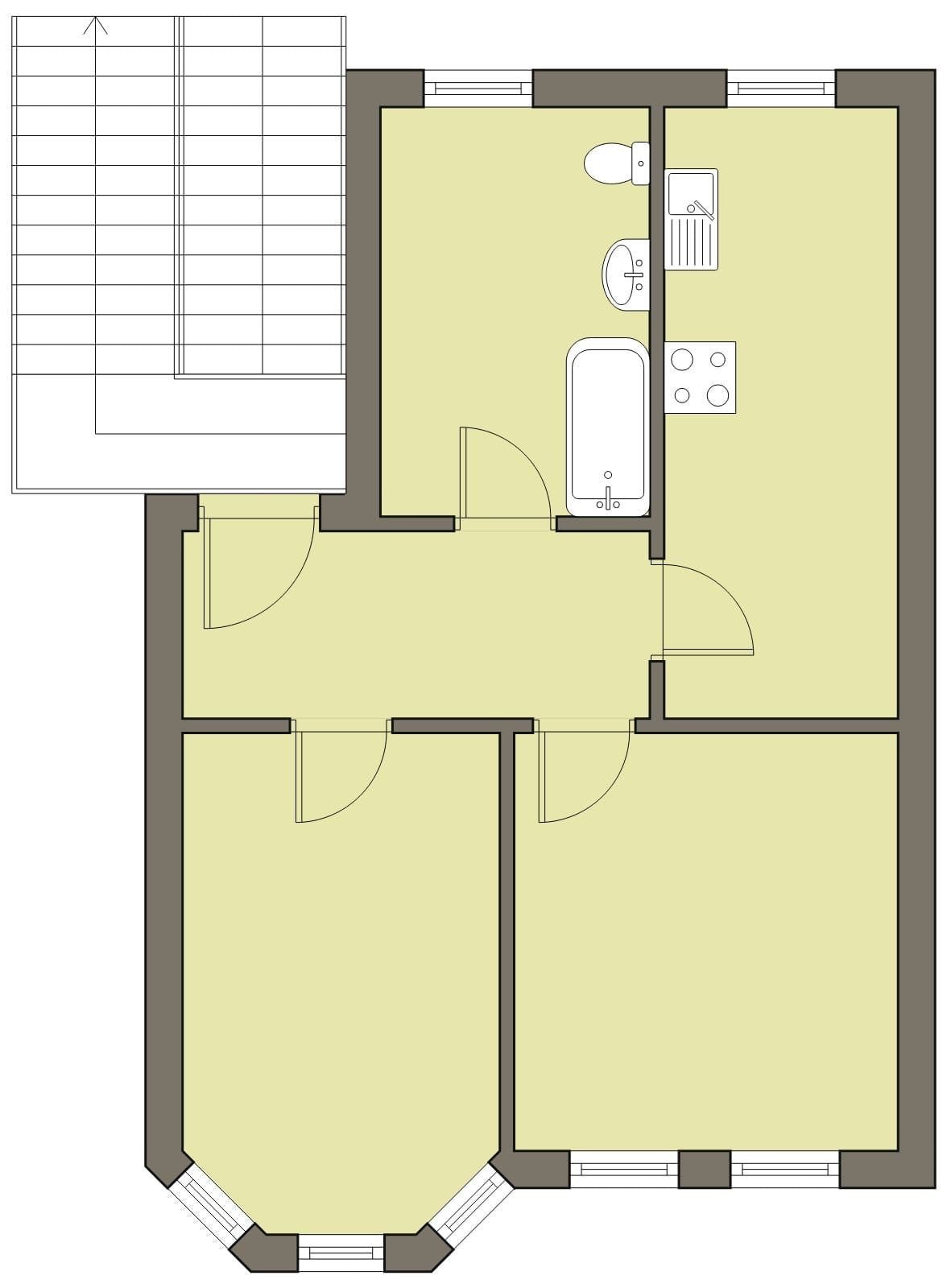 Wohnung zur Miete 300 € 2 Zimmer 55 m²<br/>Wohnfläche 1.<br/>Geschoss ab sofort<br/>Verfügbarkeit August-Bebel-Str. 21 Zeitz Zeitz 06712