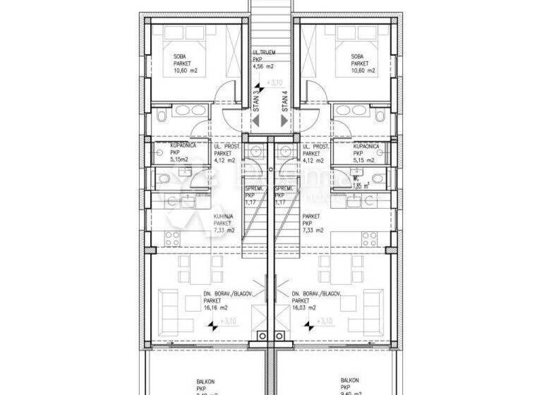 Wohnung zum Kauf 355.000 € 3 Zimmer 118 m² 1. Geschoss Pag