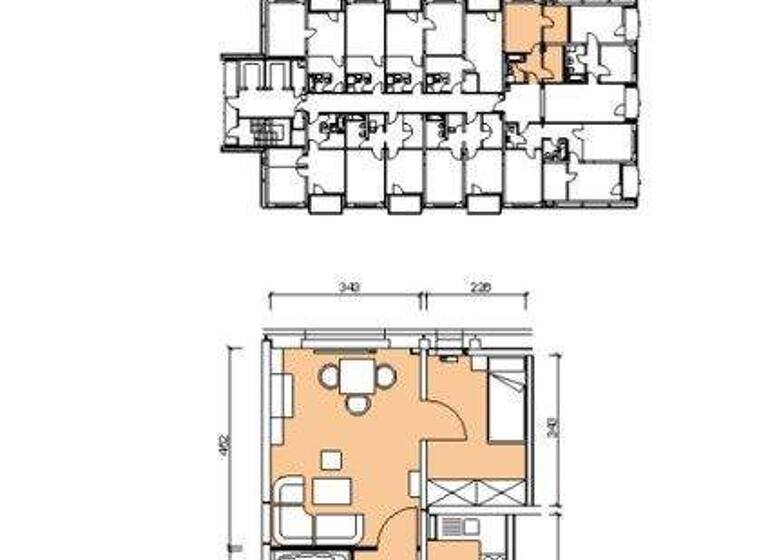 Studio zur Miete 338 € 1 Zimmer 37,6 m² 14. Geschoss frei ab 02.05.2026 Michelangelostr. 11 Räcknitz/Zschertnitz Dresden 01217