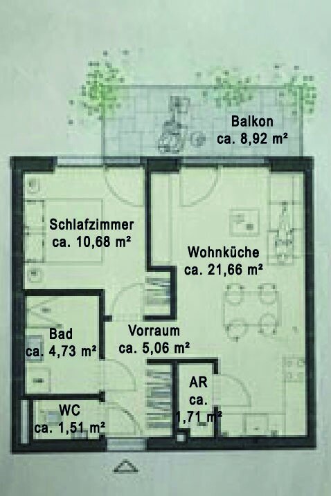 Wohnung zum Kauf 299.000 € 2 Zimmer 45 m²<br/>Wohnfläche 1.<br/>Geschoss Wien 1230