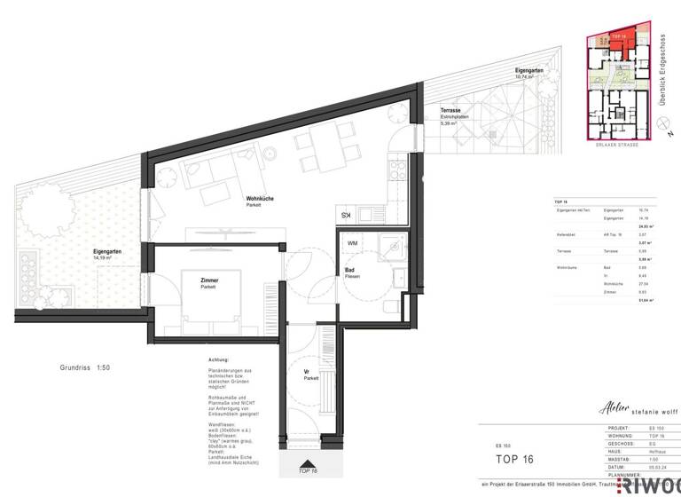 Wohnung zum Kauf - Erstbezug 328.087 € 2 Zimmer 51,6 m² EG frei ab sofort Erlaaer Straße 150 Wien 1230
