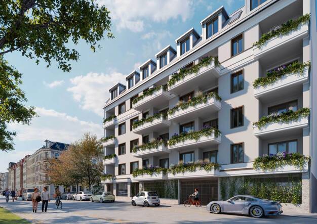 Wohnung zur Miete - Erstbezug 1.027 € 2 Zimmer 55,5 m² 4. Geschoss frei ab 01.10.2025 Zentrum - Süd Leipzig 04107