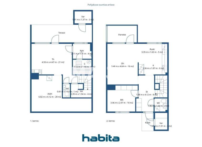 Reihenmittelhaus zum Kauf 134.500 € 3 Zimmer 88,5 m² 9.608,5 m² Grundstück Kirnukuja 6 Kuopio 70780