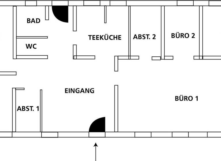 Bürofläche zur Miete provisionsfrei 12 € 5 Zimmer 120 m² Bürofläche Werler Straße 9 Hamm-Mitte Hamm 59065