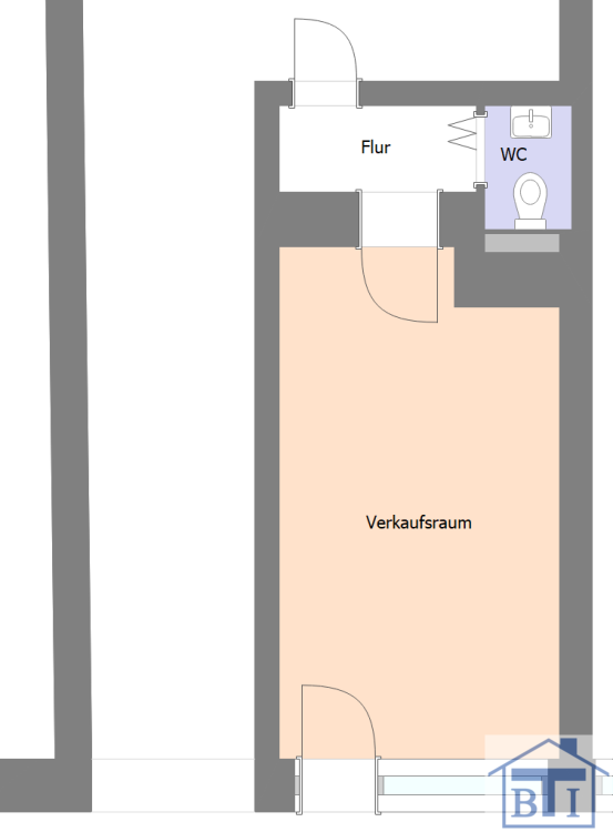 Büro-/Praxisfläche zur Miete provisionsfrei 150 € 1 Zimmer 21,6 m²<br/>Bürofläche Zittau Zittau 02763