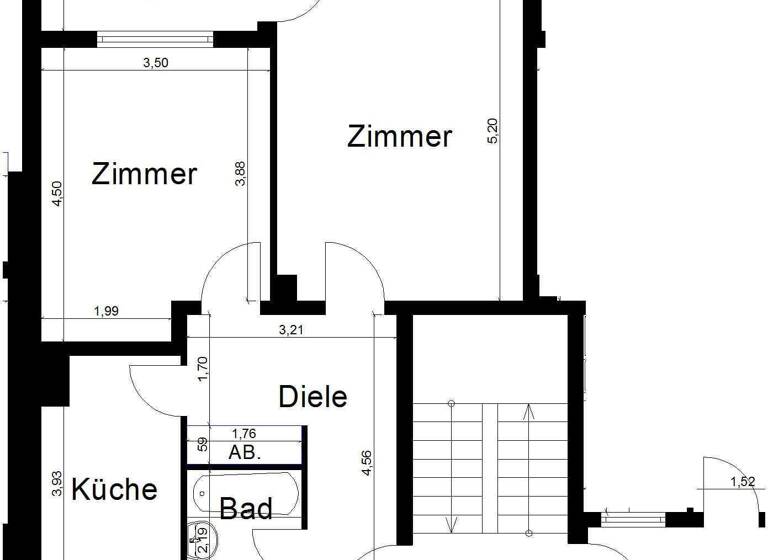 Wohnung zur Miete 423 € 2 Zimmer 56,4 m² 1. Geschoss frei ab 01.05.2026 Königsberger Straße 3 Hamm Viersen 41748
