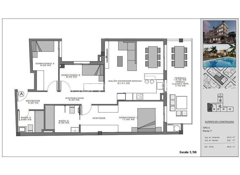 Penthouse zum Kauf 415.000 € 4 Zimmer 87 m² EG Alicante 03130