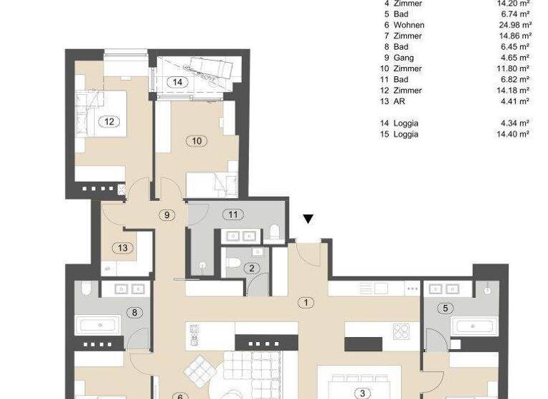 Wohnung zum Kauf - Erstbezug 1.790.000 € 5 Zimmer 147,4 m² Wien 1030
