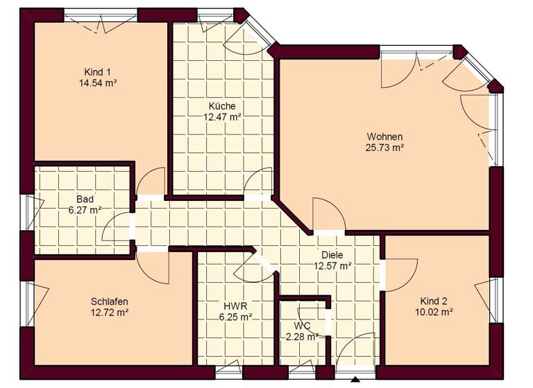 Bungalow zum Kauf provisionsfrei 438.600 € 4 Zimmer 103 m² 633 m² Grundstück Grünhufe Stralsund 18437
