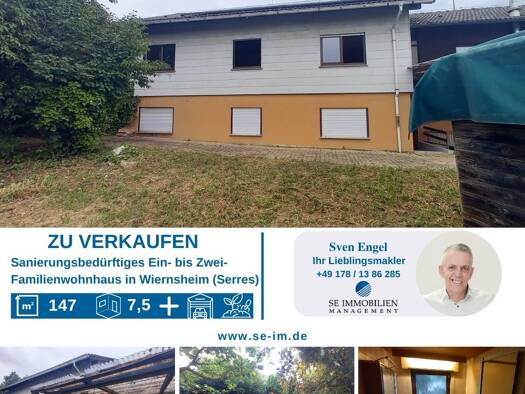 Haus zum Kauf 299.000 € 7,5 Zimmer 146,6 m² 644 m² Grundstück Serres Wiernsheim 75446