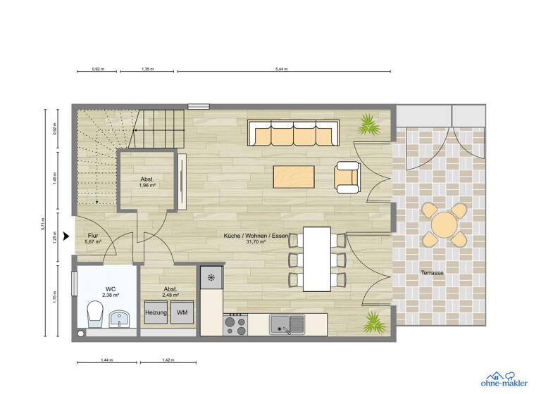 Reihenendhaus zum Kauf provisionsfrei 599.000 € 4,5 Zimmer 118 m²<br/>Wohnfläche 208 m²<br/>Grundstück 01.09.2025<br/>Verfügbarkeit Friedrichsgabe Norderstedt 22844
