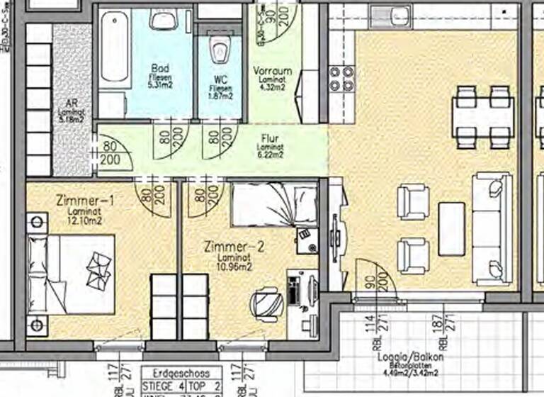 Wohnung zur Miete 960 € 3 Zimmer EG frei ab 15.04.2026 Wienerwaldstraße Altlengbach 3033