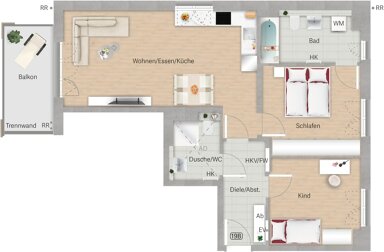 Wohnung zum Kauf provisionsfrei 819.800 € 3 Zimmer 83 m² 1. Geschoss Eversbuschstraße 172 Untermenzing-Allach München 80999