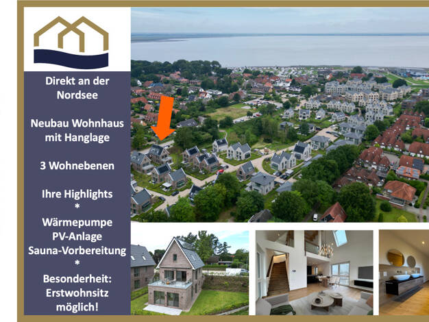Einfamilienhaus zum Kauf - Erstbezug 998.000 € 4,5 Zimmer 171 m² 500 m² Grundstück Saphuser Strasse 13 Dangast Varel 26316