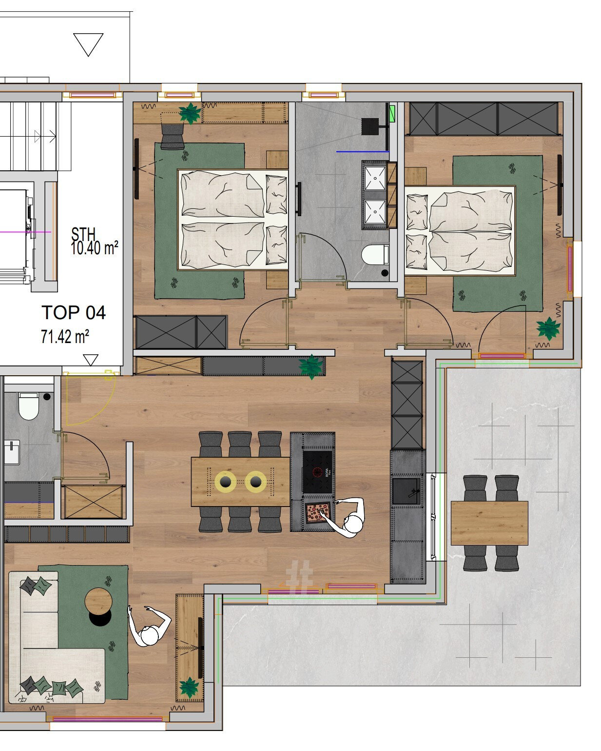 Wohnung zum Kauf 638.000 € 3 Zimmer EG<br/>Geschoss Kirchdorf