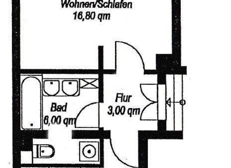 Studio zum Kauf 99.500 € 1 Zimmer 43,4 m² EG Connewitz Leipzig-Connewitz 04277