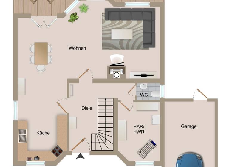 Einfamilienhaus zur Miete 1.300 € 4 Zimmer 124 m² 567 m² Grundstück Machern 04827